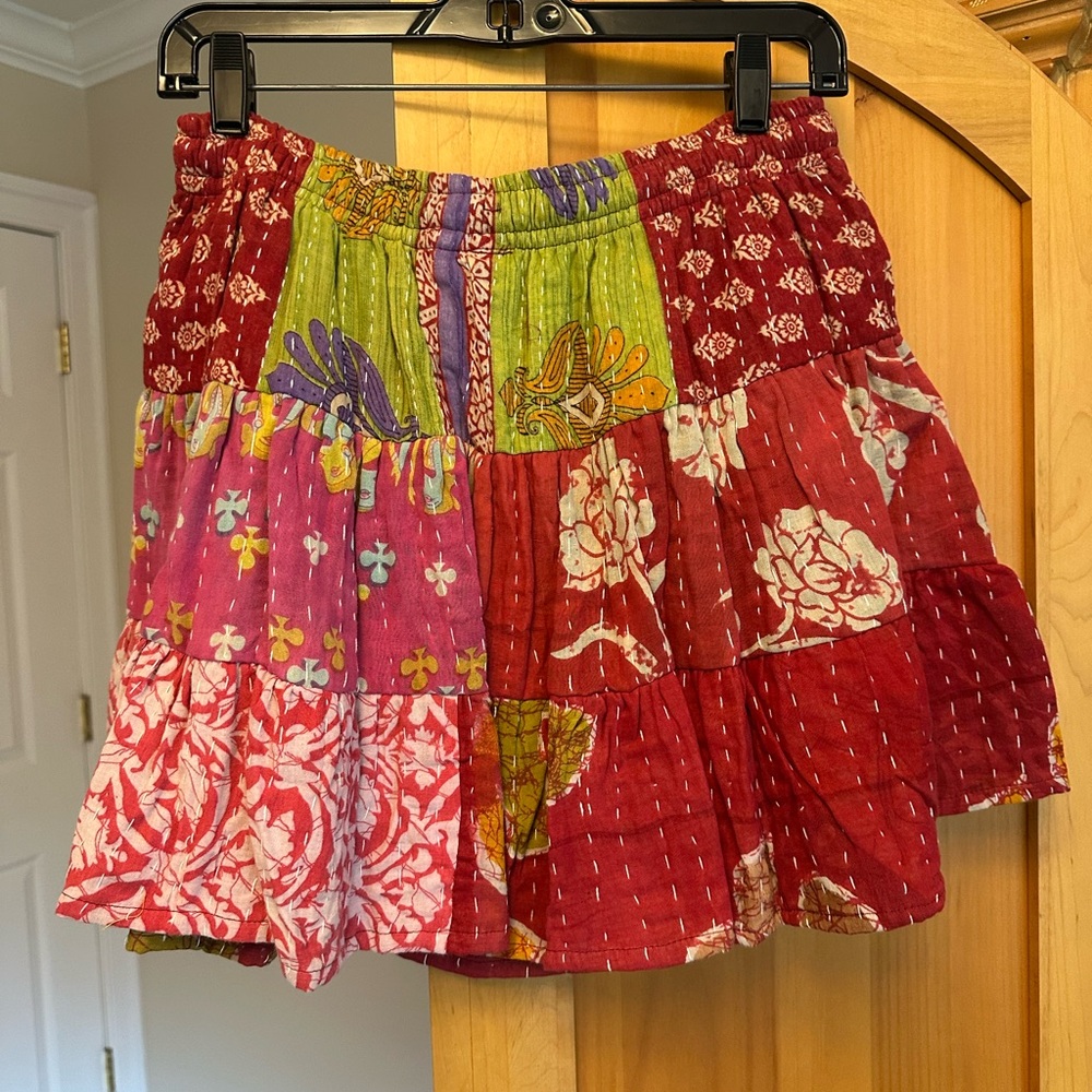 Kantha Mini Skirt - NWT - One Size - Picture 2 of 7